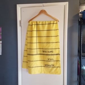 Cotton/Silk Scarf Library Due Date Card Design